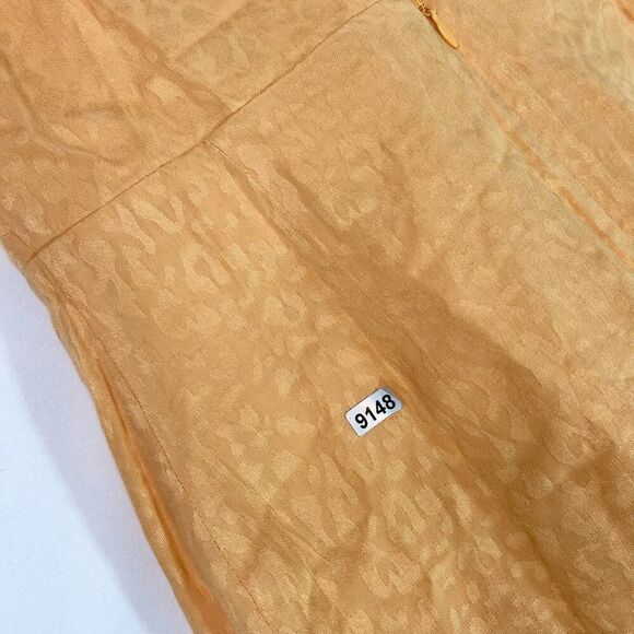 Lovers+Friends Wrap Dress Womens Medium Tangerine Orange Gelina Drop Waist NWT - Picture 14 of 16